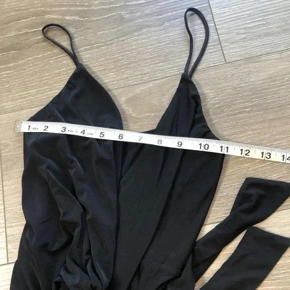 Misa Los Angeles Domino Vneck Knot Front Tie Womens Maxi Dress Size XS - Picture 4 of 9